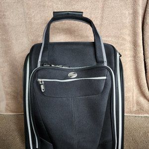 New American Tourister Black Wheeled Carry-On Luggage